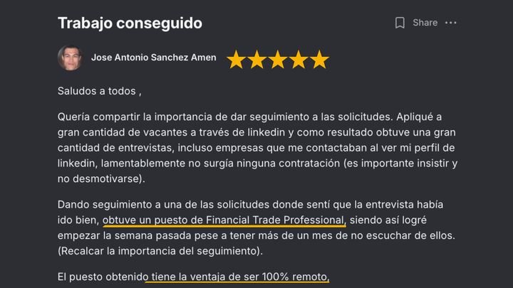 Testimonio de alumna de Talma Academy