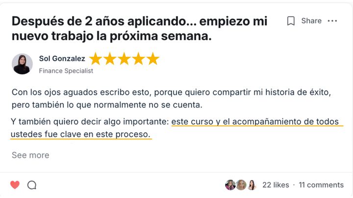 Testimonio de alumna de Talma Academy
